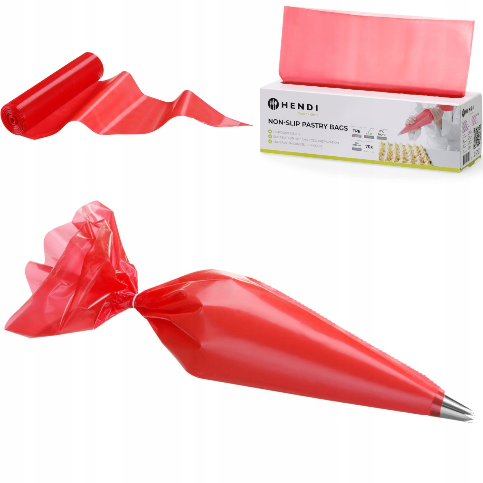 Sáčky Cukrářské Rukávy Pro Dekoraci Na Jedno Použití Role 70 Kusů