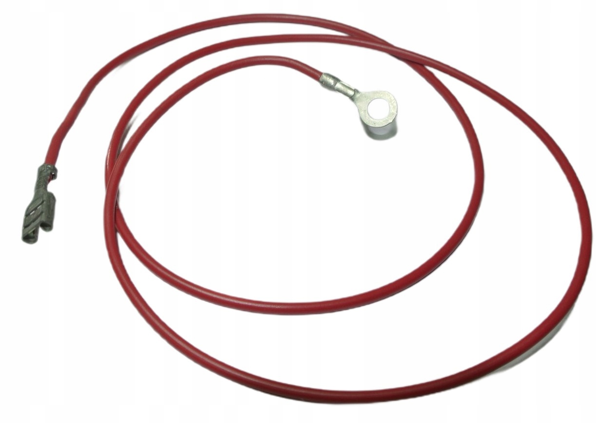 Konektor samochodowy 4.8mm oczkowy M4 na kablu, długość 62cm [1szt]