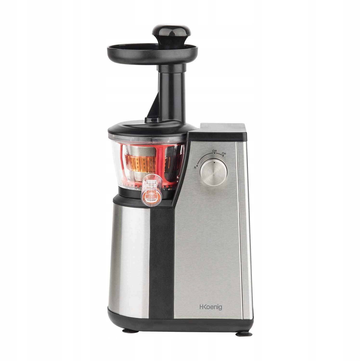 HKOENIG Wolnoobrotowa Wyciskarka 1L 400W Stal Nierdzewna Czarna — miniatura 3