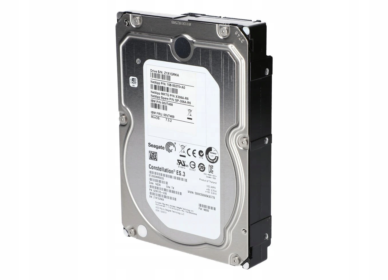 Жесткий диск Seagate Constellation ES.3 ST2000NM0033 2TB SATA III 3,5