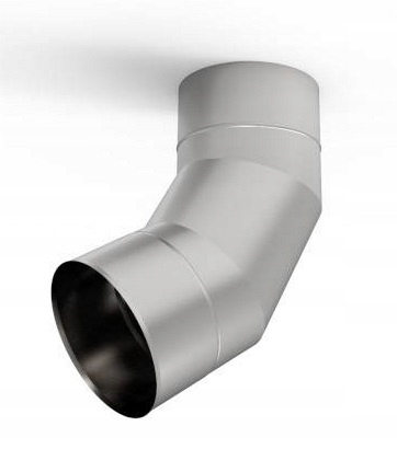Ks nerezové kyselinovzdorné koleno 60 stupňů fi 120 mm 1,0 mm komínová vložka