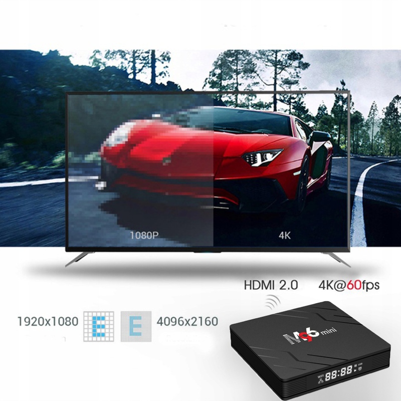 SMART BOX TV 4K ANDROID 13 WSZYSTKIE APKI WIFI BT PRZYSTAWKA 2/16 HDR Pojemność dysku 16 GB