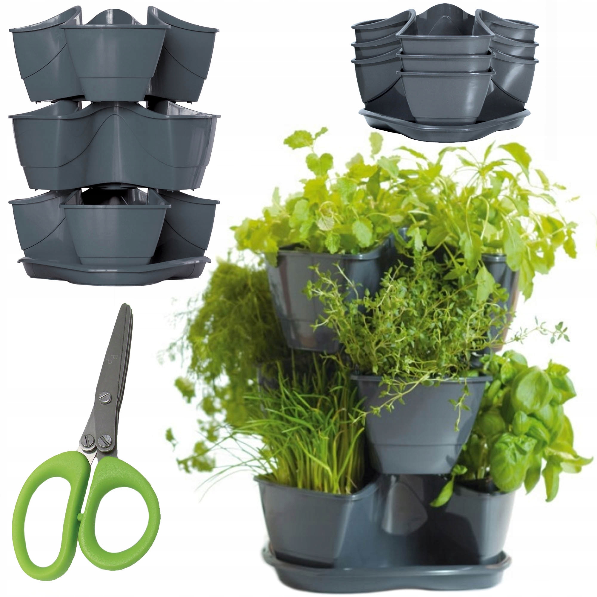 

Doniczka Kaskadowa Na Zioła Ziołówka 38cm Nożyczki