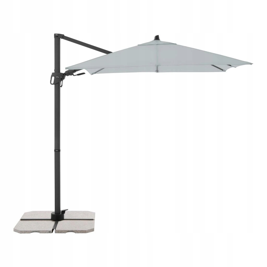 Parasol Ogrodowy Derby Z Bocznym Masztem Kwadratowy 210x210 Kolor Szary