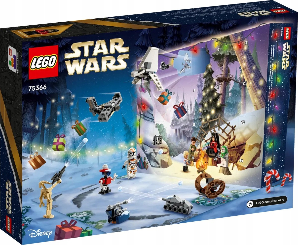 Świąteczny czas LEGO gwiezdne wojny- Kalendarz adwentowy Star Wars Numer produktu 75366