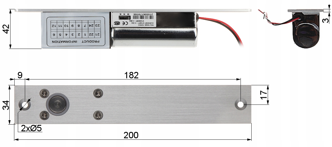 RYGIEL ELEKTROMAGNETYCZNY ATLO-EB-1 Kod producenta ATLO-EB-1