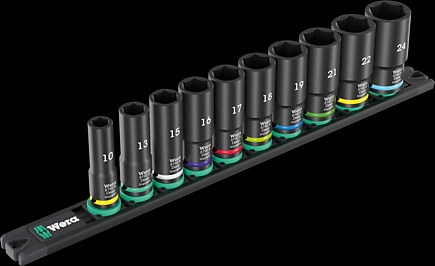 Sada Nástrčných Kľúčov, 3/8'' 10-DIELNA Magnetická Lišta