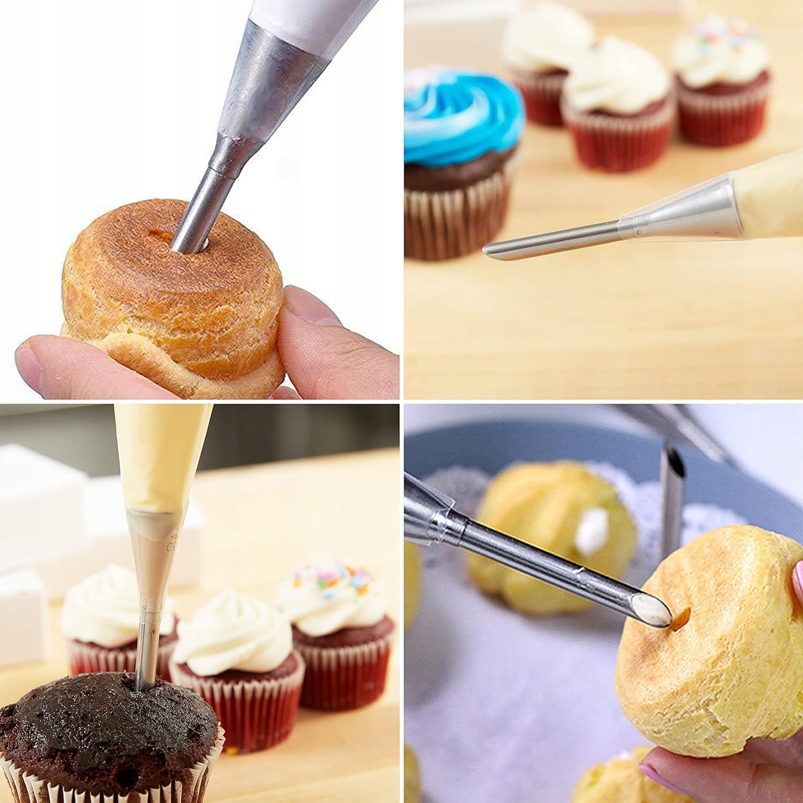 SZPRYCA TYLKA IGLA DO PĄCZKÓW CIAST RUREK MUFFINEK ZESTAW DUŻA + MAŁA #64 Marka inna