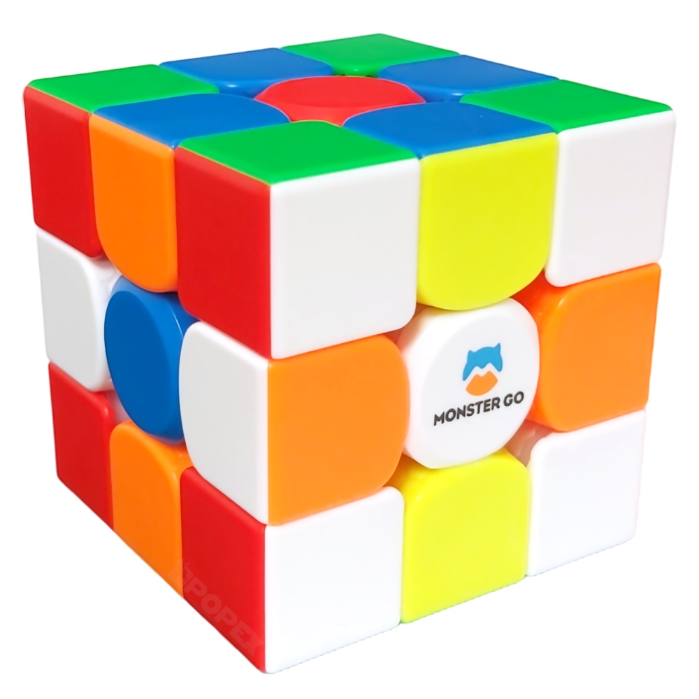 PROFESJONALNA KOSTKA 3x3 MAGNETYCZNA GAN MONSTER GO + PODSTAWKA + ALGORYTMY Materiał plastik