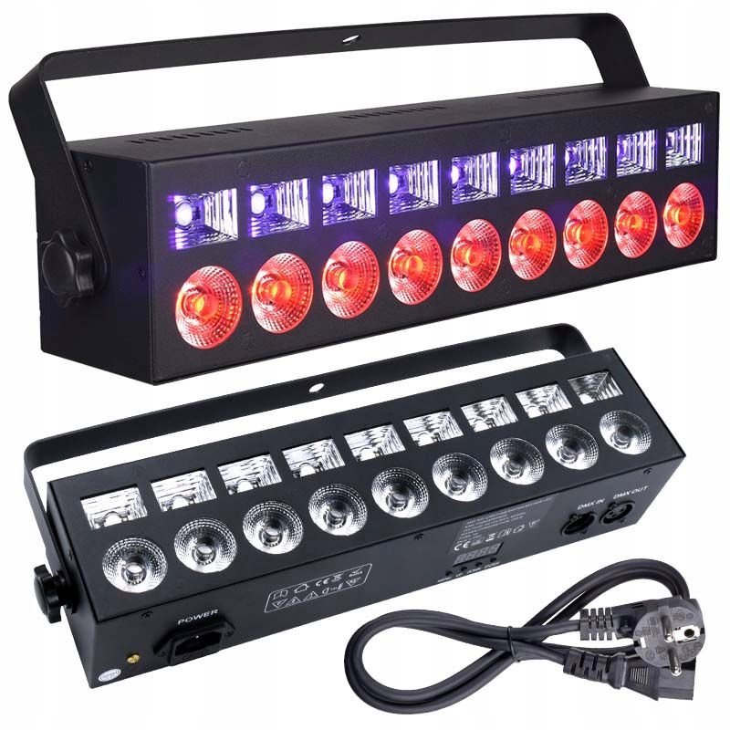 REFLEKTOR EFEKT ŚWIETLNY LED PAR STROBOSKOP DISCO RGBW + UV WALL WASHER EAN (GTIN) 5908249809628