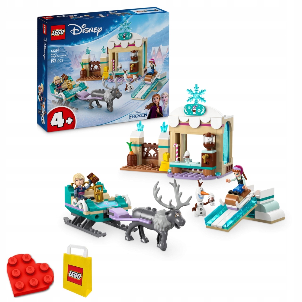 Lego Disney 43256 Dobrodružství na saních Anny Frozen Ledové Království