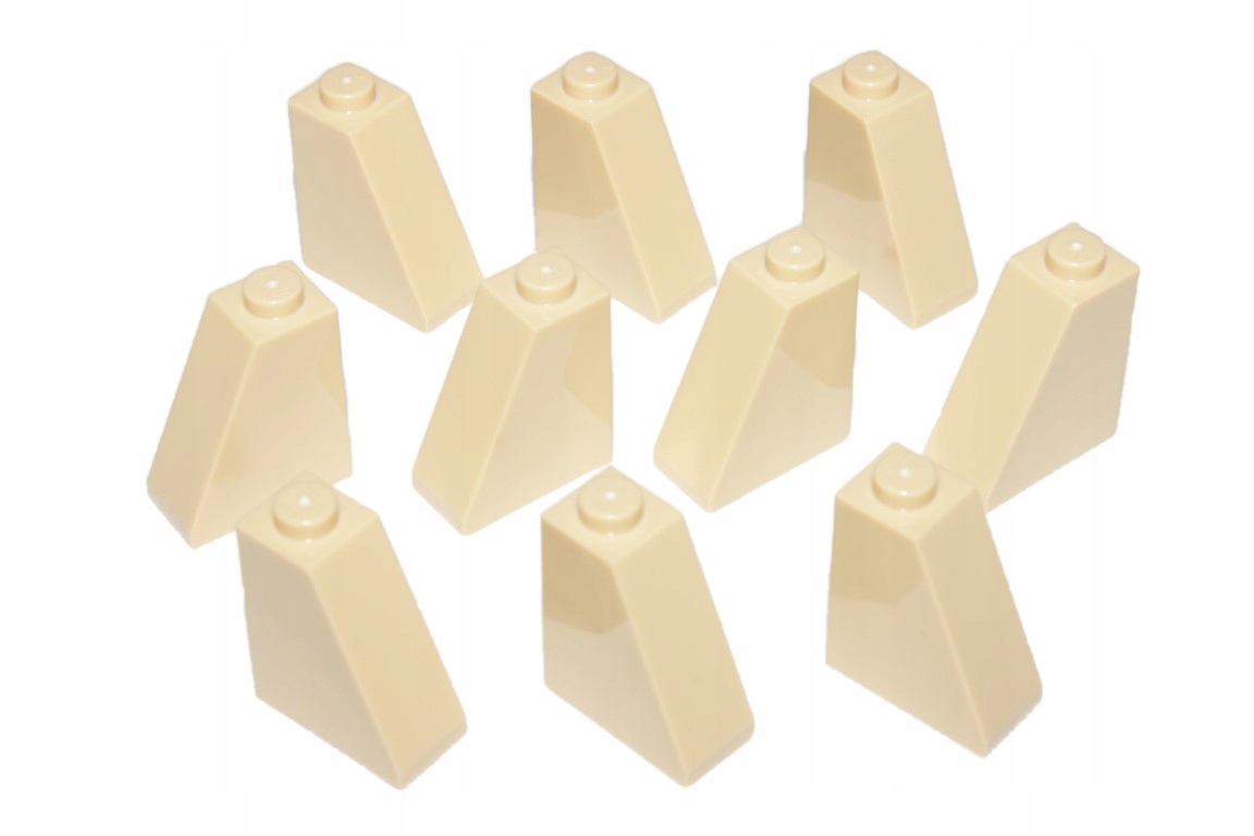 

310*LEGO 60481 Słupek Skos 2x1x2 Beżowy Tan 10 szt