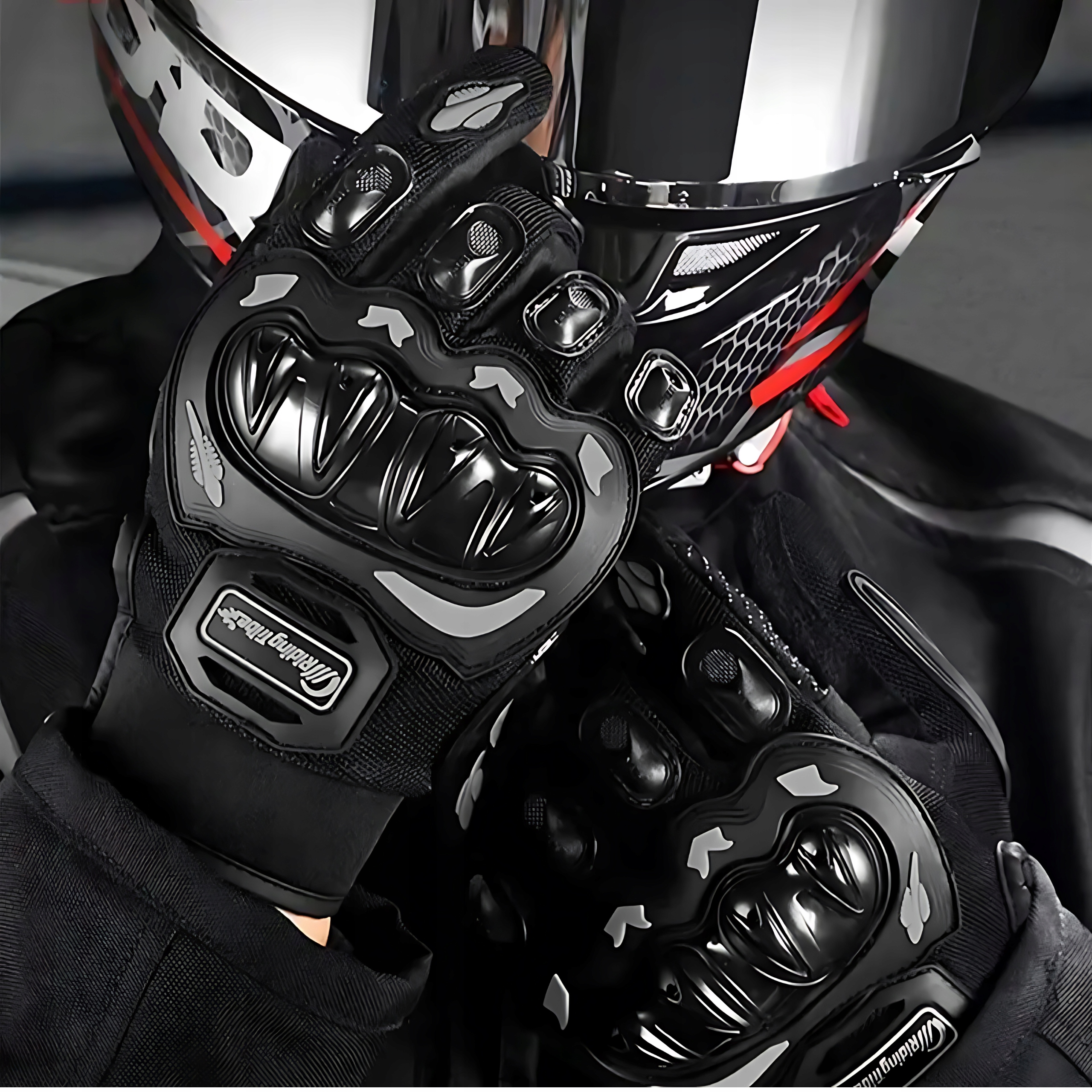 RĘKAWICZKI NA MOTOR MOTOCYKL RĘKAWICE MOTOCYKLOWE CROSS QUAD DOTYKOWE Typ Cross / Enduro