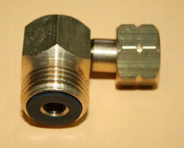 Redukcja gazowa kątowa r41 3/8 Lh x W21.8 Lh