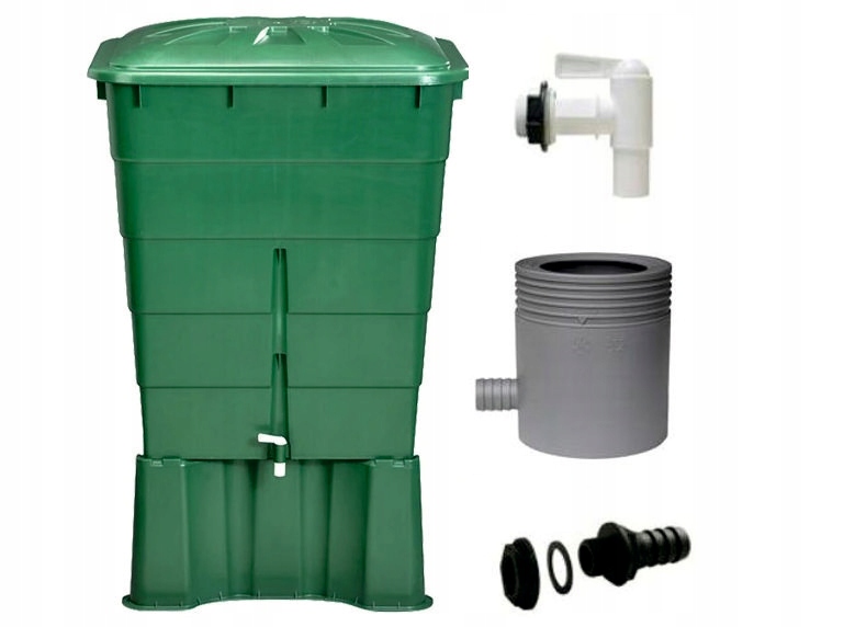 ZBIORNIK NA DESZCZÓWKĘ WODĘ Z RYNNY 300L + KRANIK