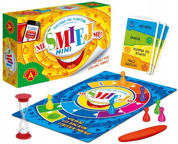 GRA PLANSZOWA NIE ŚMIEJ SIĘ! WERSJA FAMILIJNA MINI