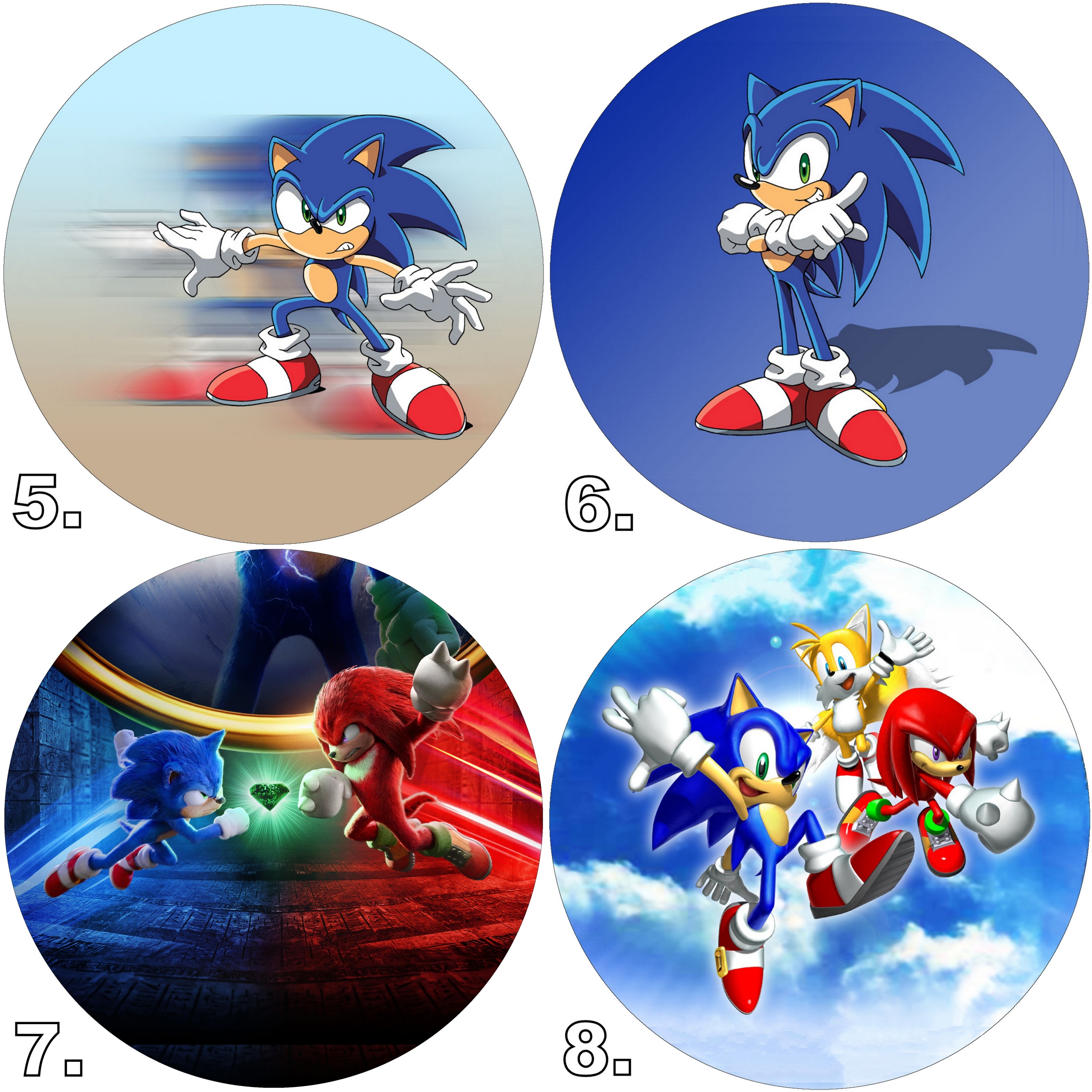 OPŁATEK JADALNY NA TORT SONIC 26 CM + GRATIS Marka inny