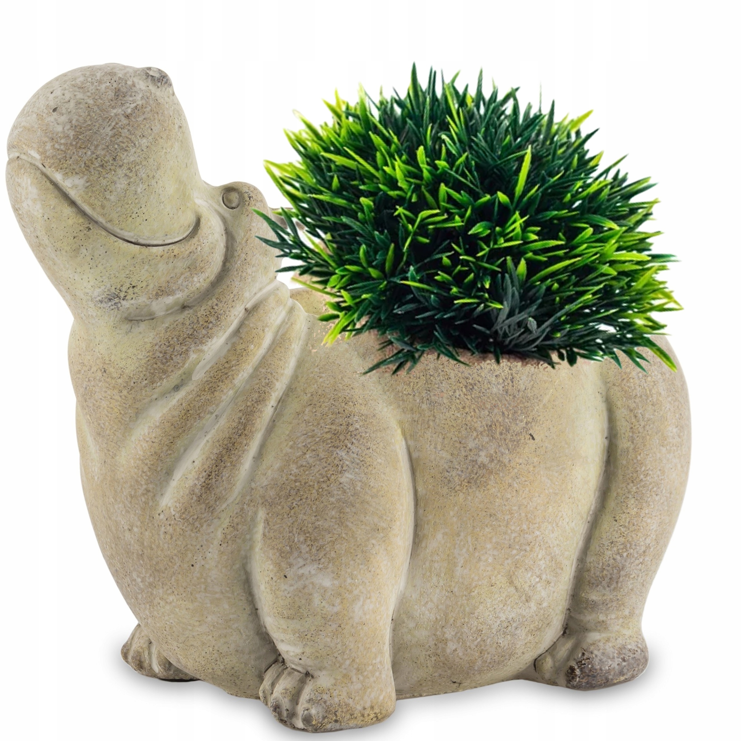 osłonka doniczka hipopotam betonowa na kwiaty