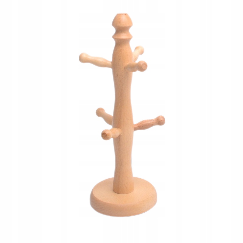 

Polski drewniany stojak na kubki 6 uchwytów