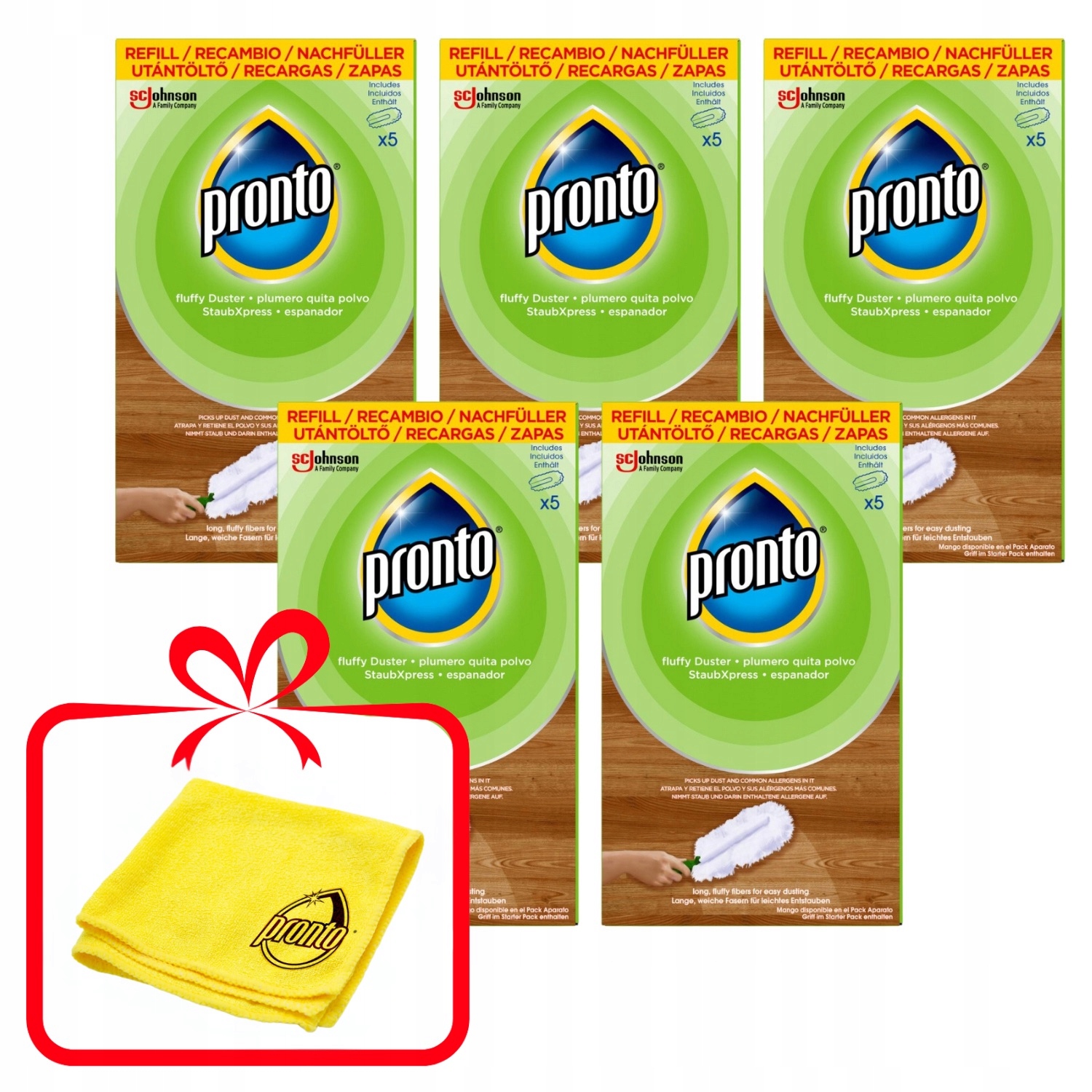 Pronto Duster 5X Vyměnitelné Náplně Do Metly Náhradní 25 Ks Nadýchaných Vláken