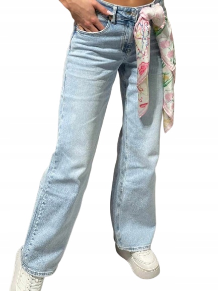 Dámské džíny švédské světlé s vysokým pasem Miss Bonbon Xs