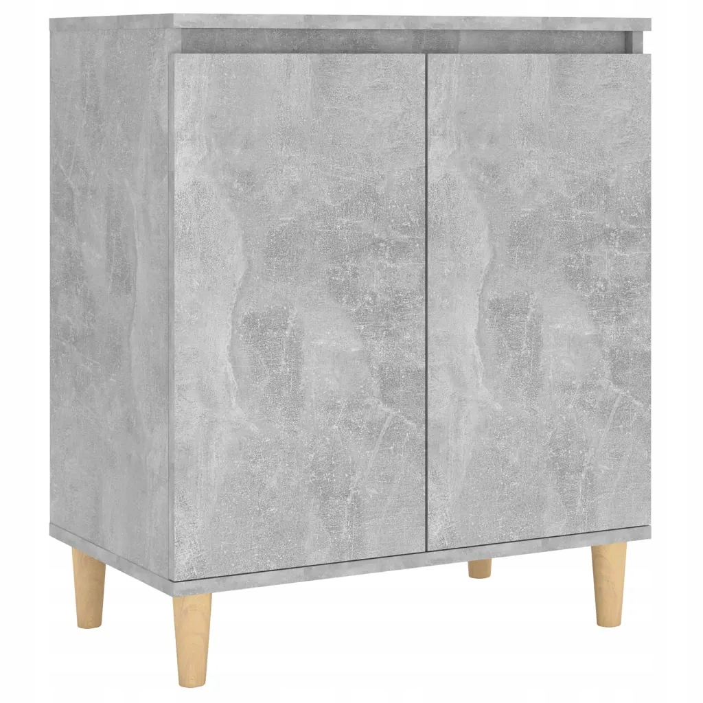 Skandinávská skříň na knihy šedo-betonová 60x35x70 cm