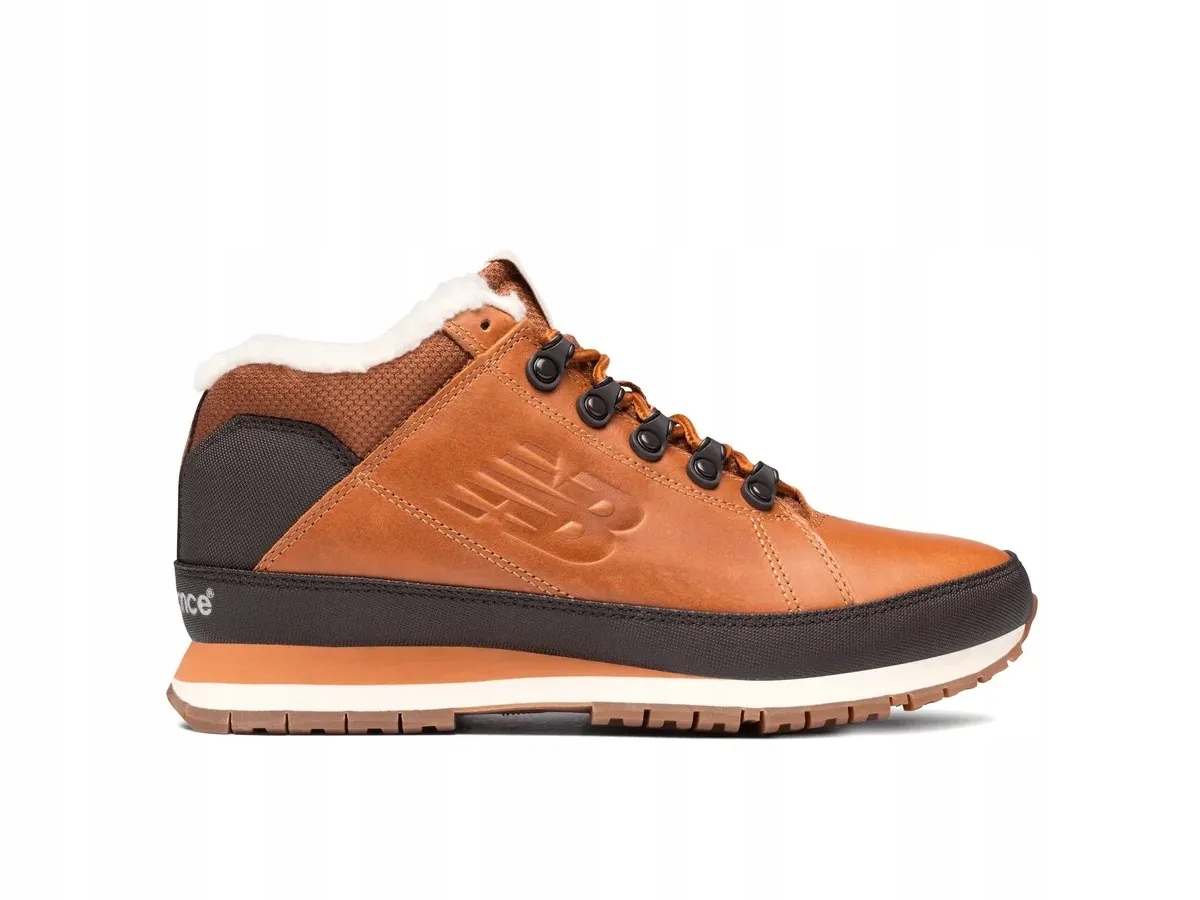 Pánské boty New Balance 754 H754LFT zimní zateplené kožené hnědé