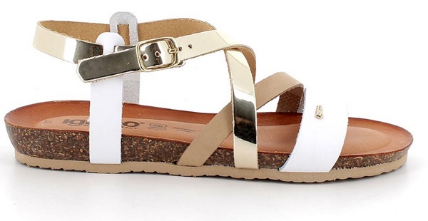 Dámské kožené sandály béžovo-bílo-zlaté Igi&co 5695711 r37