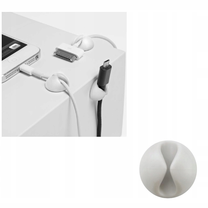 

Samoprzylepny Uchwyt Organizer Kabli Drop Silikon