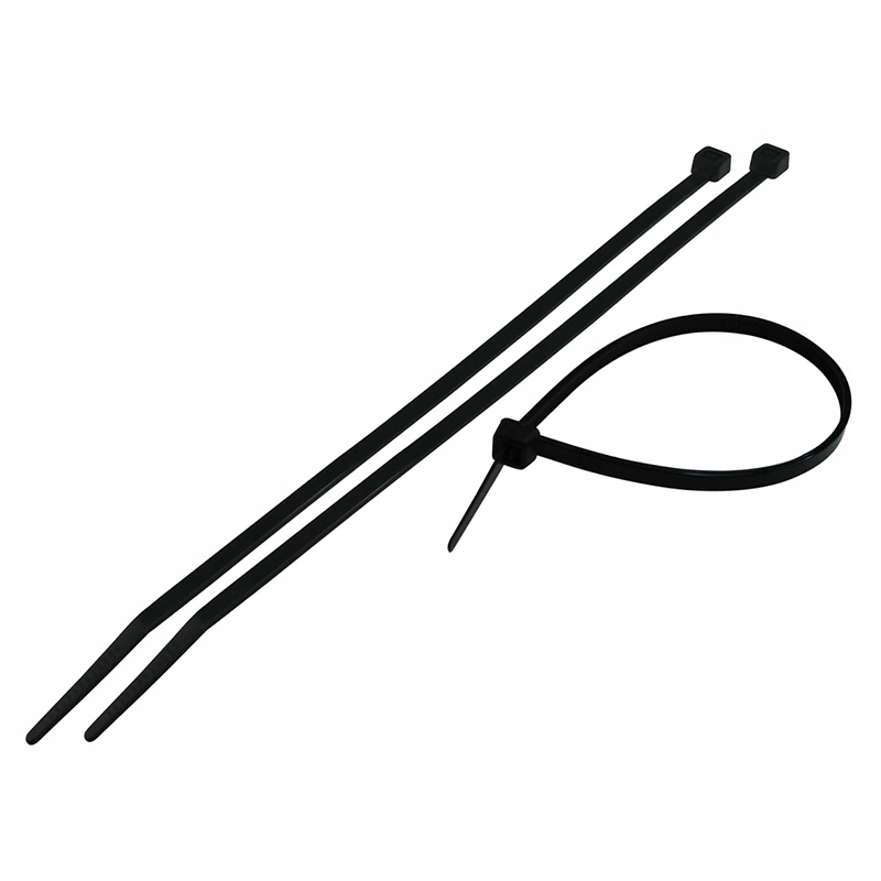 OPASKI ZACISKOWE KABLOWE TRYTKI UV CZARNE 2,5x150 Materiał tworzywo sztuczne