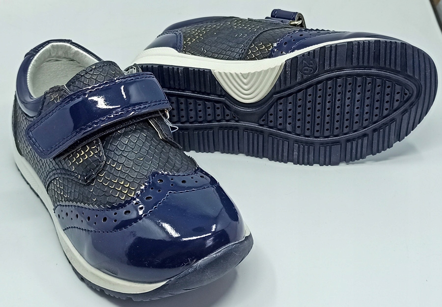 Półbuty w.skóra profil r27 17,1 granat P6-22 Długość wkładki wew. 17.1 cm