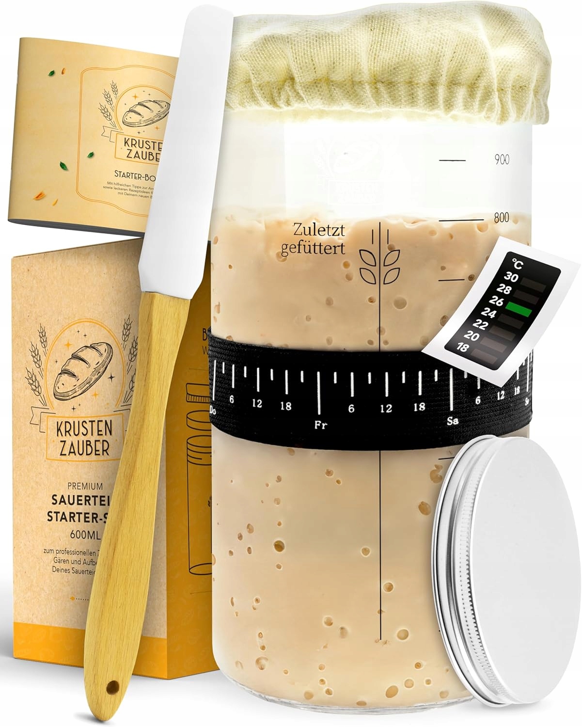 Sada Na Kvások 1000 ML Krustenzauber – Fermentačná Nádoba Teplomer
