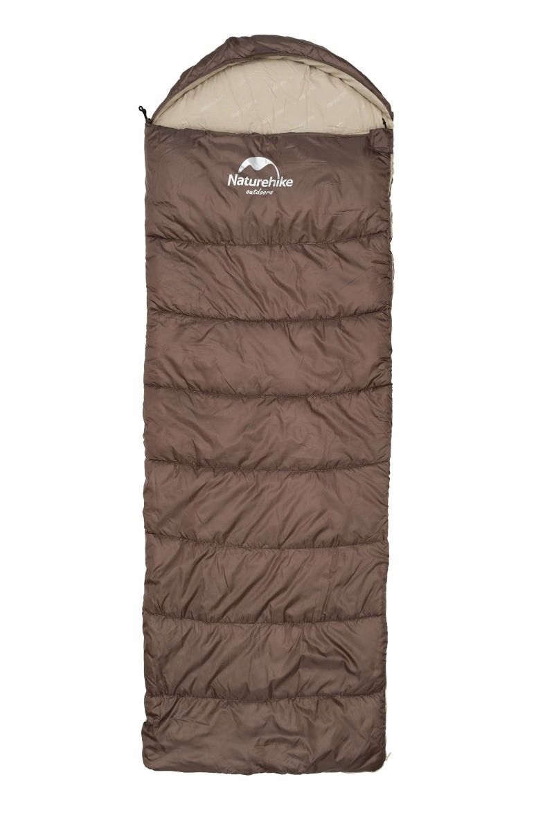 Naturehike Turistický spací pytel U250 NH20MSD07 hnědý levý