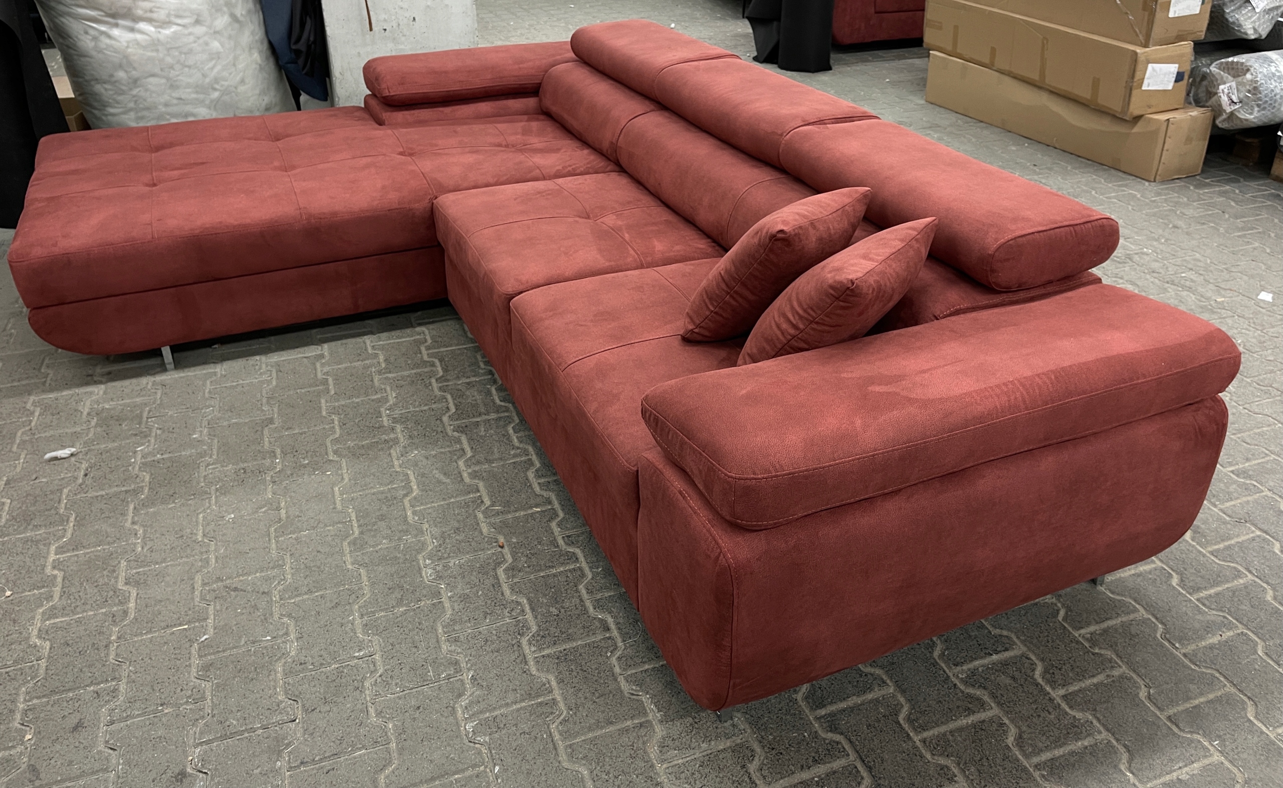 Stylová Rohová Sedací Souprava Alonzo Rohová Sedačka Funkce spaní