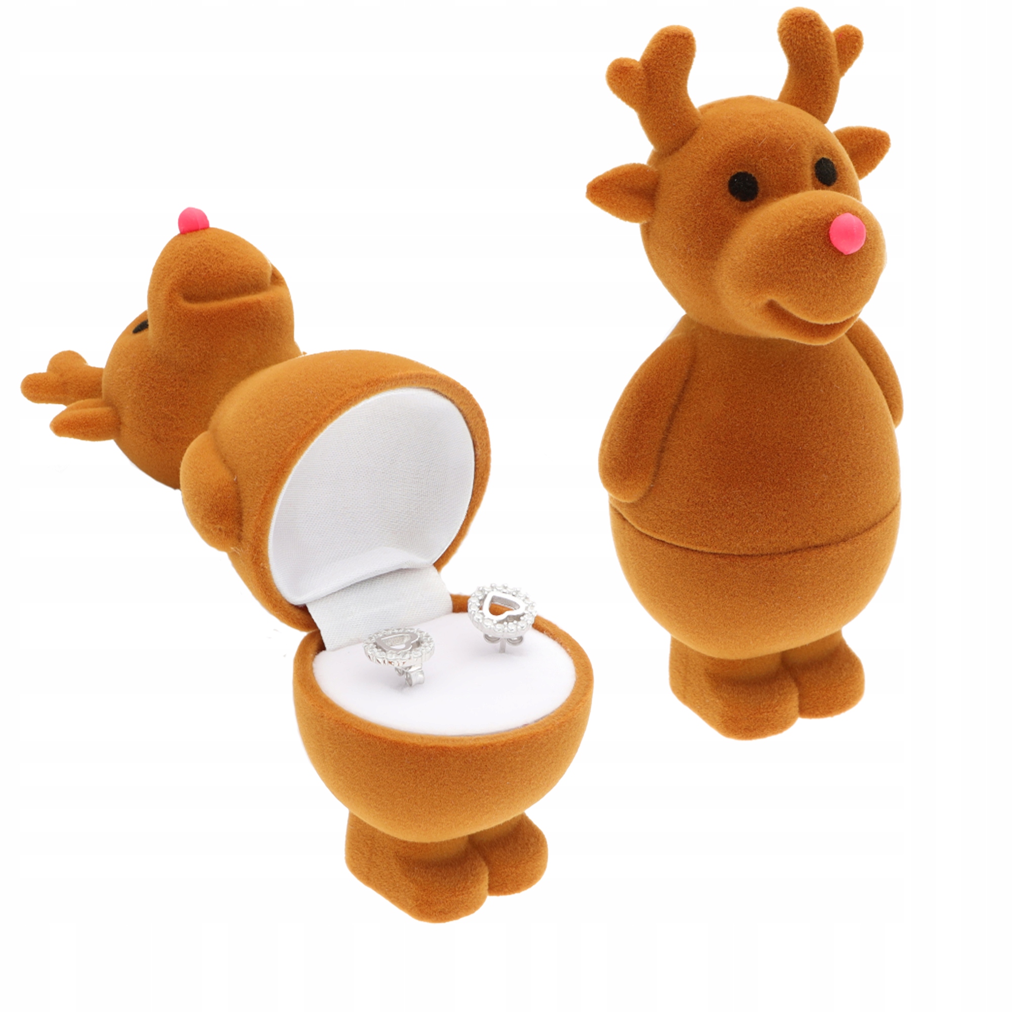 Krabička Velurová Krabička Sob Náušnice Nové