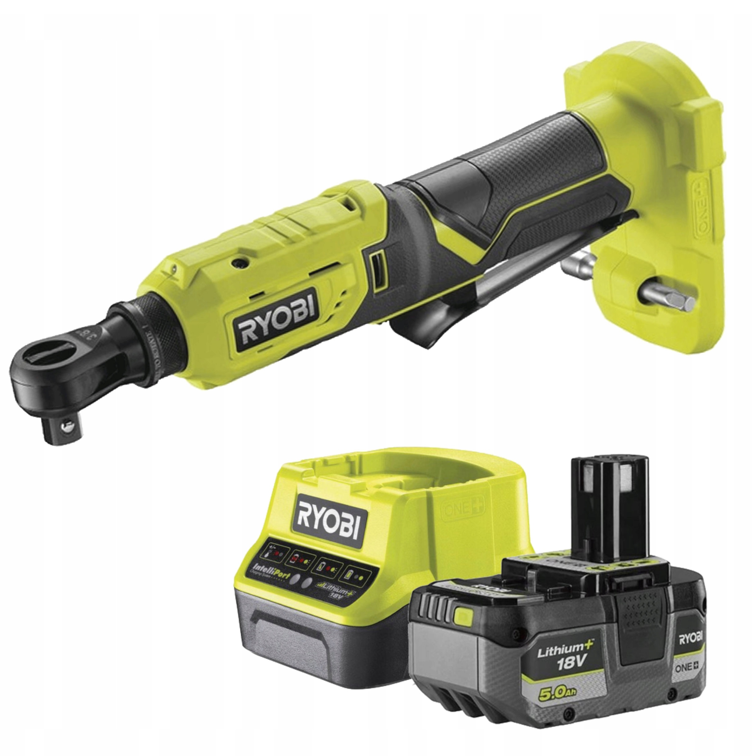 Ryobi Akumulátorová Hrkálka 3/8 Nabíjačka 5Ah Batéria