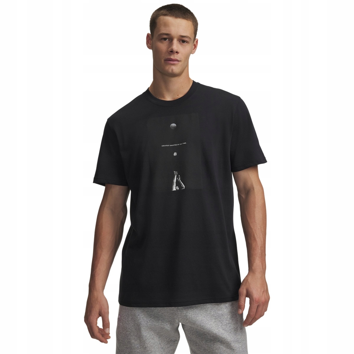 Męski t-shirt koszulka Under Armour Curry Greatest Shooter Tee Czarny XXL