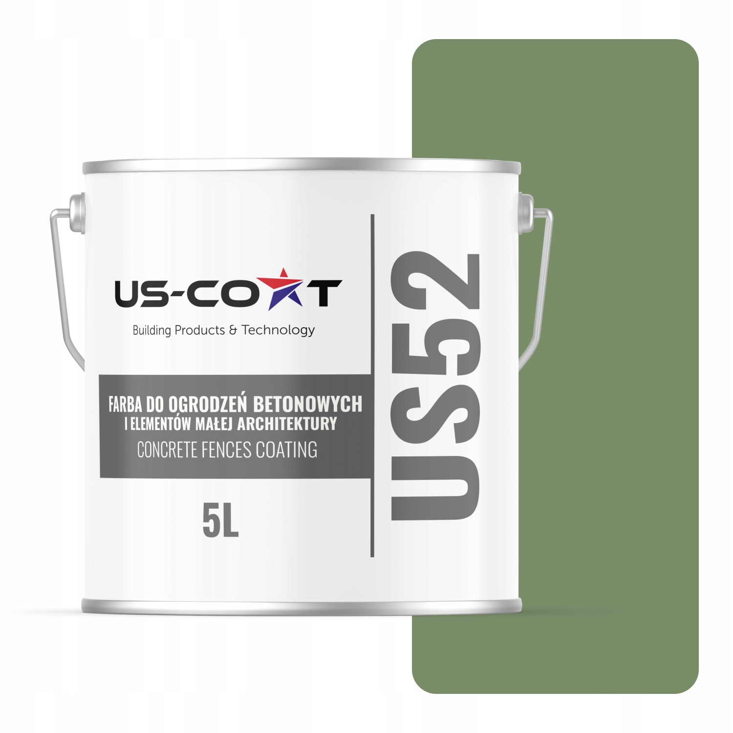 Farba Na Betón, Plotové Brány, Vonkajšia, 5 L, Farba Tmavá Zelená, F476