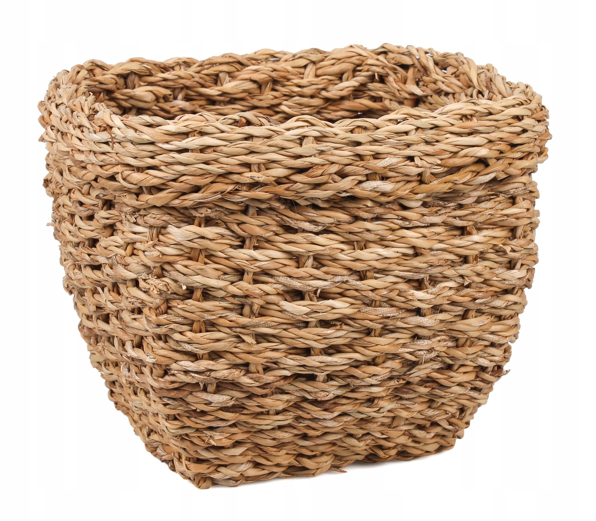 

Kwadratowy Kosz Z Trawy Morskiej 25x25x20 cm