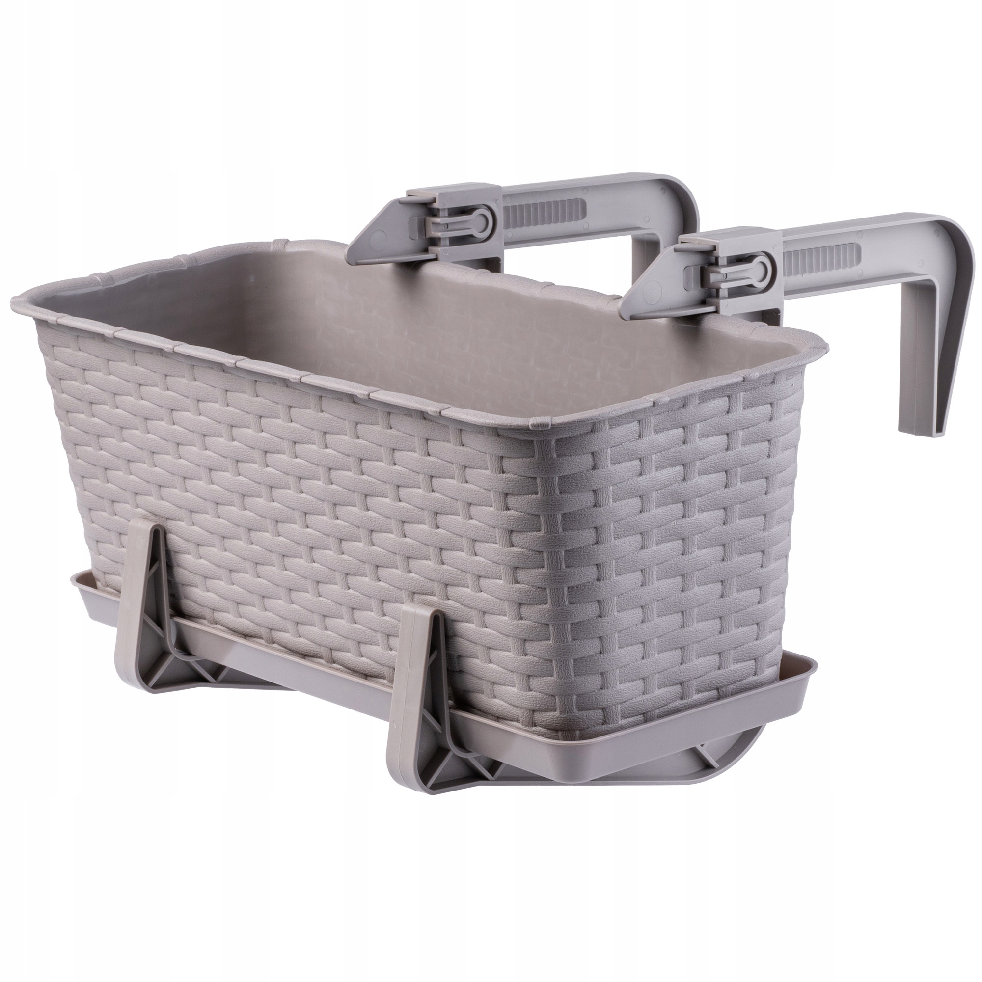 DONICA DONICZKA BALKONOWA PODSTAWKA UCHWYTY 40cm Kolor odcienie brązu i beżu