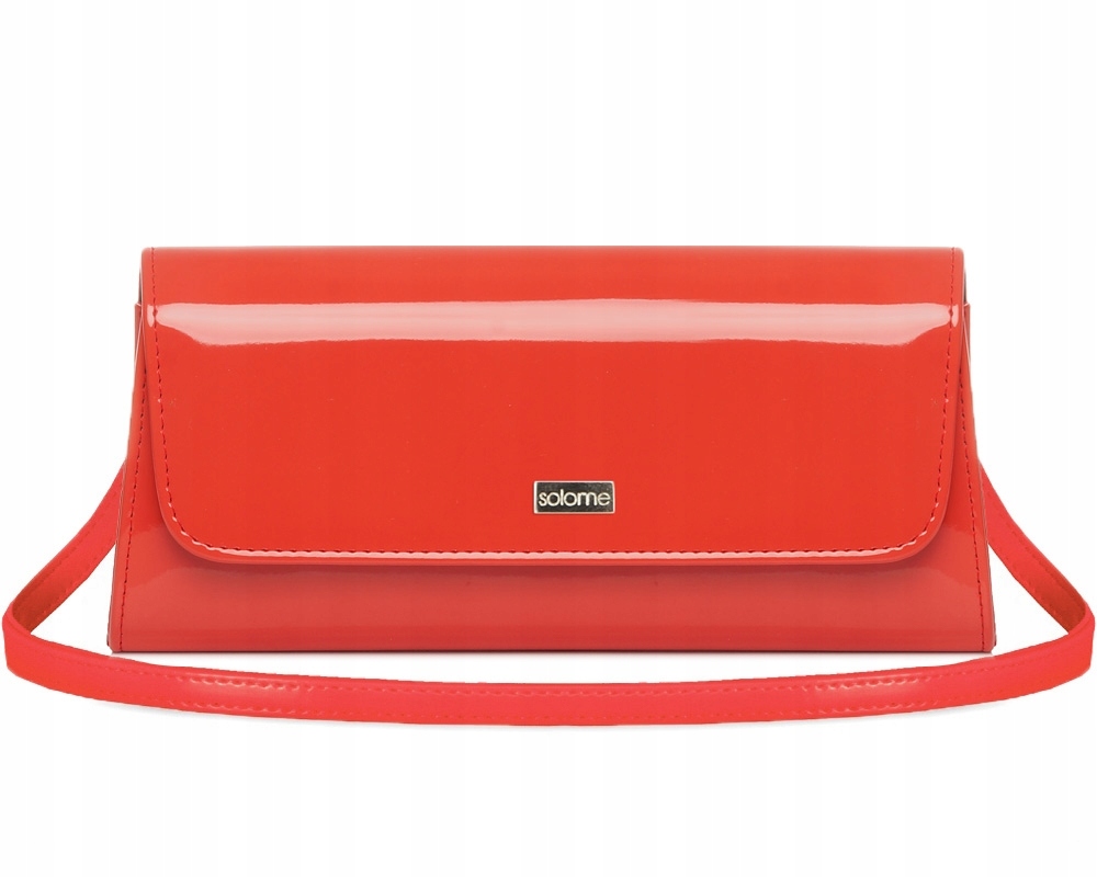 KORALOWA KOPERTÓWKA TOREBKA WIZYTOWA L26 LAKIER