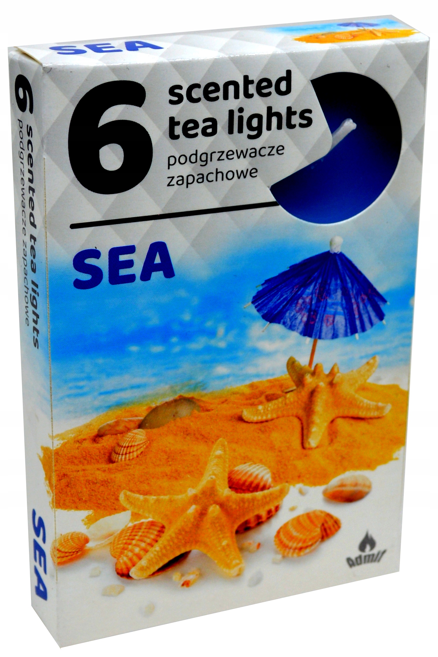 Podgrzewacze zapachowe 6 sztuk, zapach MORSKI