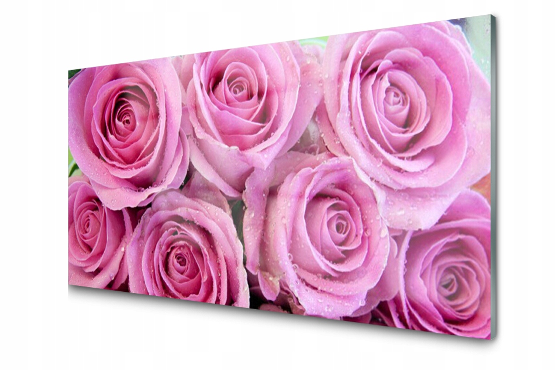 

Panel szklany dekor Róże Kwiaty Roślina 140x70