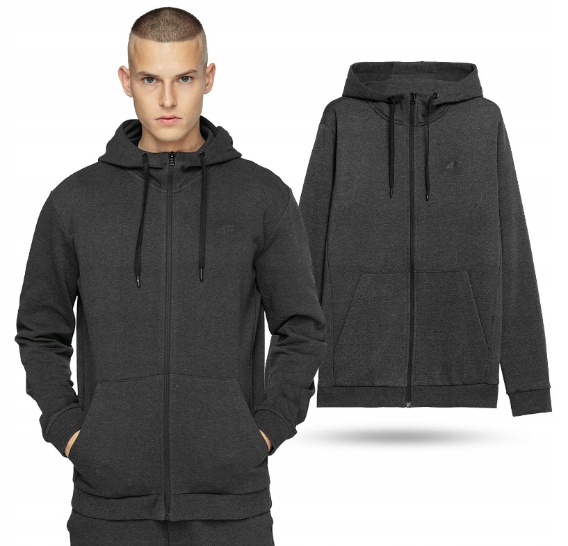 

Bluza męska 4F kaptur BLM353-23 r.XL Rozpinana