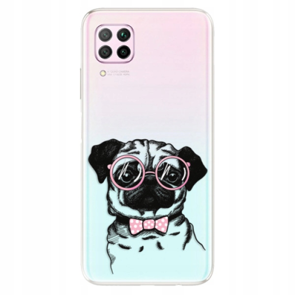 Silikonowe etui iSaprio The Pug do Huawei P40 Lite