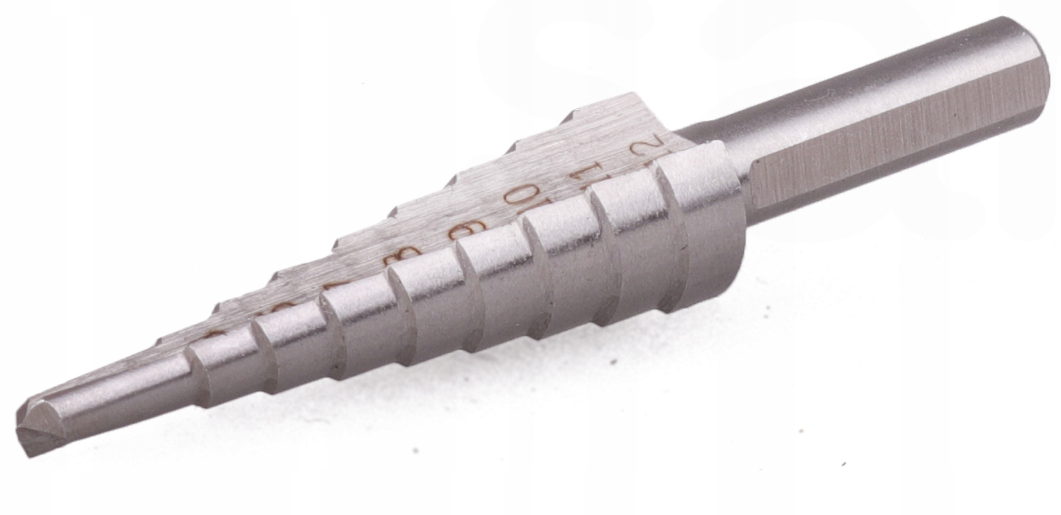 

Wiertło Stożkowe Stopniowe Choinkowe Metalu 4-12mm