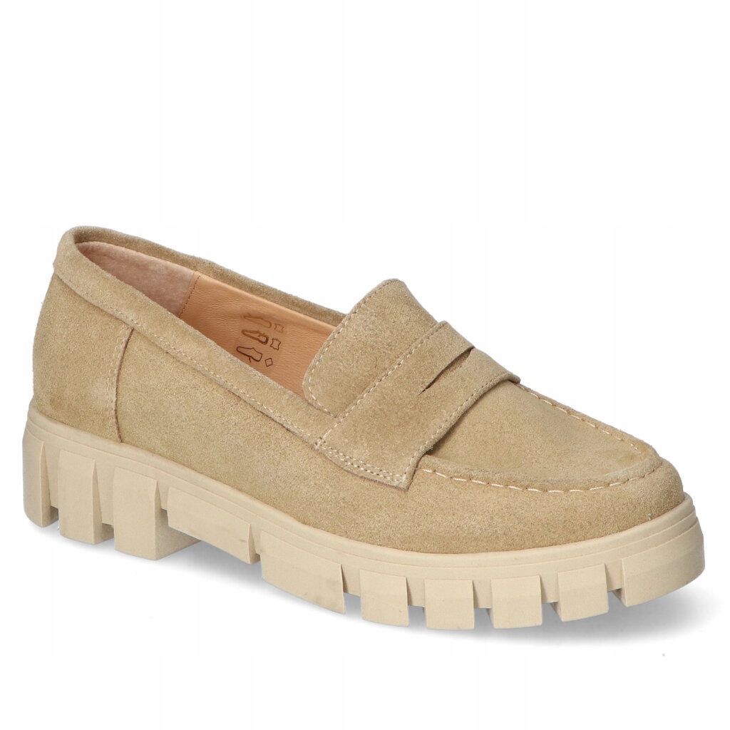 Mokasíny Vanessa 1558 Béžová semiš