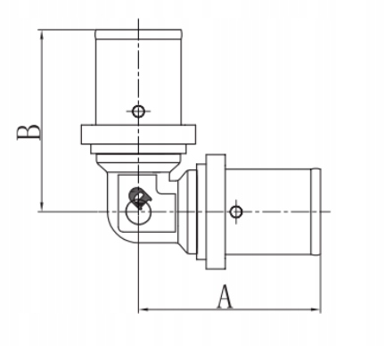 KOLANO REDUKCYJNE ZAPRASOWYWANE PEX ALUPEX FI 20x16 MOSIĄDZ DIAMOND Marka Diamond
