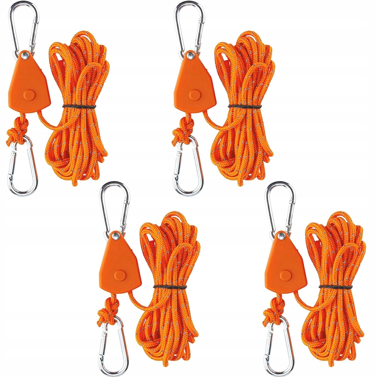 4 X REGULOWANYCH LIN NAPINAJĄCYCH, LINKI NAPINAJĄCE Z NAPINACZEM LINOWYM