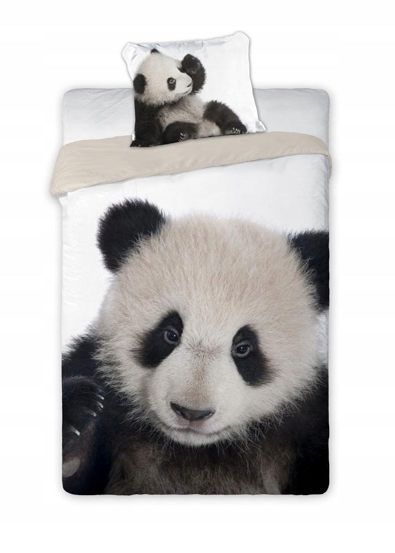 

140x200 Pościel Bawełniana Panda Miś Animal